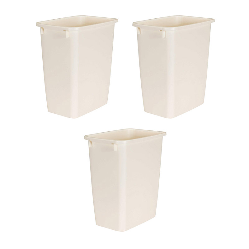 Plastic Open Kitchen Trash Can - 5.25 Gallons