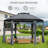 11.5 Ft. W x 11.5 Ft. D Steel Patio Gazebo-86138926