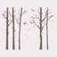 Birchtree Forest Wall Sticker-45033982