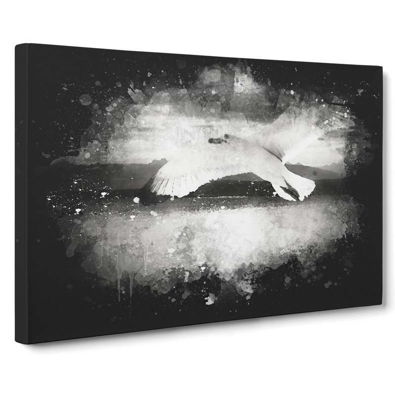 Seagull In Flight Vol.2 - Wrapped Canvas, 35cm H x 50cm W x 3cm D