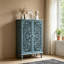 Armoire de rangement haute avec tablettes, armoire d'appoint élégante avec 2 portes et buffet polyvalent-691121124