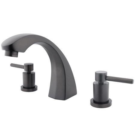 South Beach Double Handle Deck Mounted Roman Tub Faucet