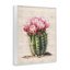  «Blooming Floral Cactus», estampe numérique encadrée par lettres et lignes