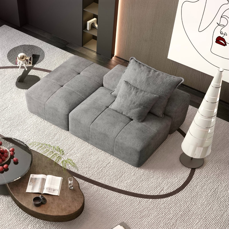 Canapé modulaire surdimensionné Modern, Gris