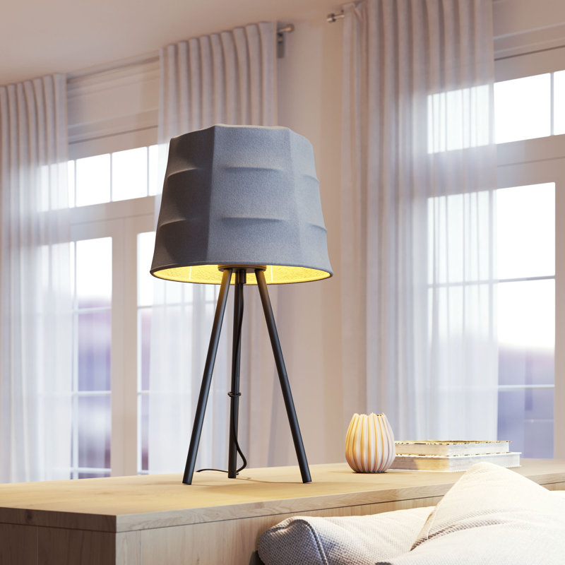Lampe de table Mozzi grise et noire