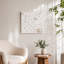 Tableau mural monobloc de 23,6 × 2 × 23,6 pouces, décoration murale intérieure pour chambre, entrée, bureau et salon.