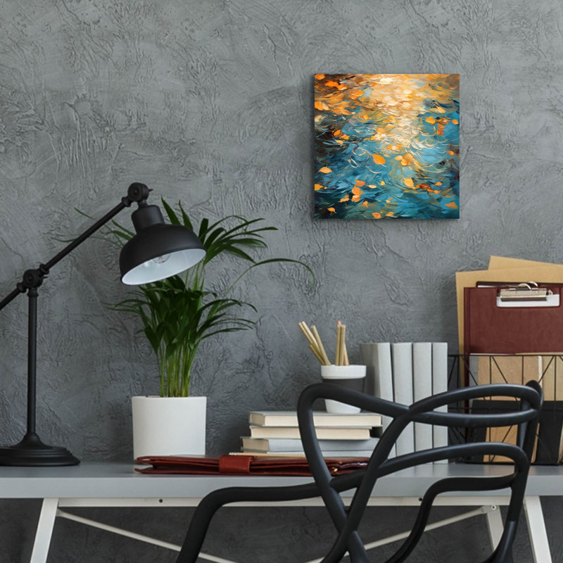 «Autumn Nostalgia 2 of 4» par Cameron Gray, art mural en verre acrylique, H 12 po x l 12 po x P 0,13 po