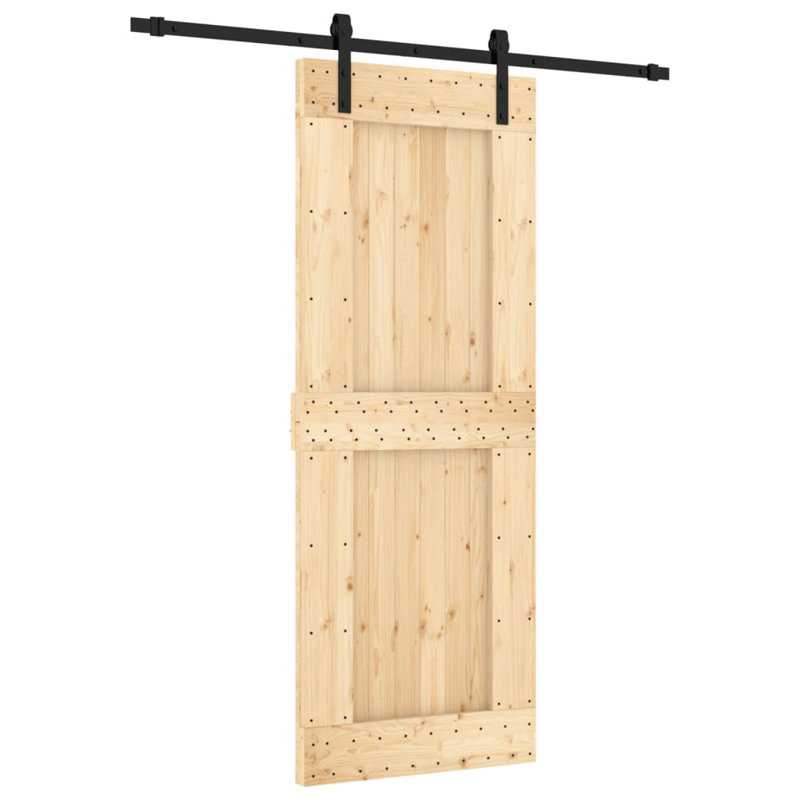 Porte coulissante avec quincaillerie Vidaxl, 31,5 po x 82,7 po