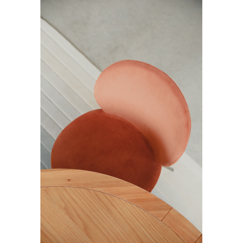 Bonnet Upholstered Dining Chair, Orange