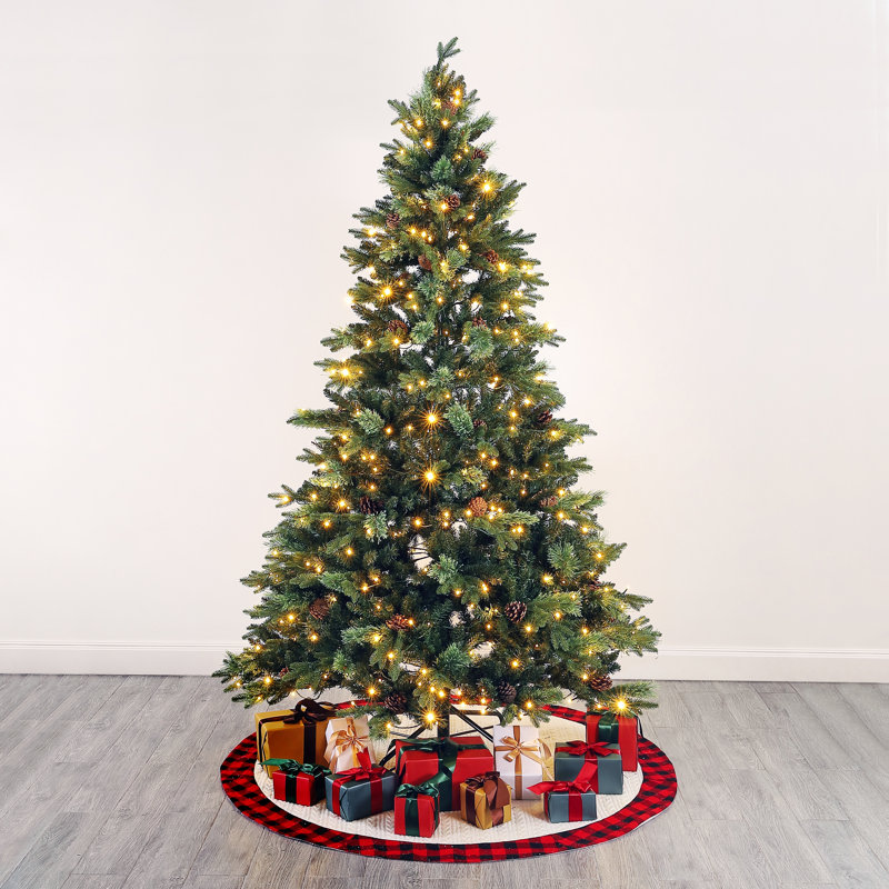 90' H Lighted Artificial Pine Christmas Tree