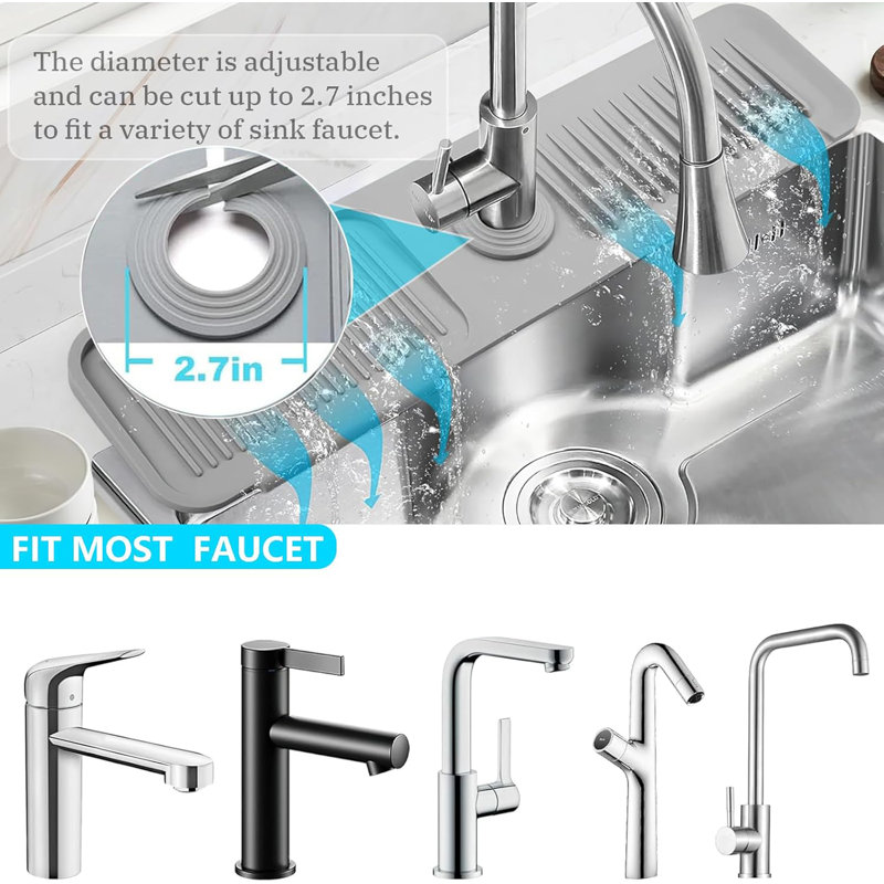 Sink Faucet Mat Splash Guard