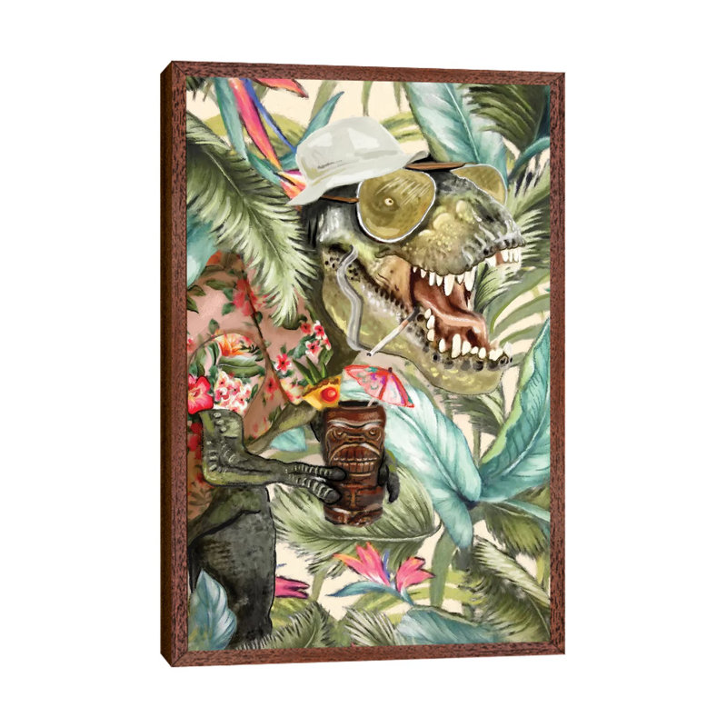 Hunter S. T-Rex by Heather Perry - Single Picture Frame Rectangle Print on Canvas, 101.6 cm H x 66.04 cm W