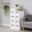 Armoire à tiroirs de rangement en plastique à 5 niveaux Abdullah - Tour de rangement empilable avec 5 bacs coulissants pour placard, chambre, salle de bain, bureau-475624181