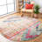 Galan Pink/Orange/Yellow Area Rug-874132518