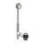 14" x 1-1/2" White Polypropylene Tip-Toe Bathtub Leg Drain Assembly with 2-Hole Overflow-36928709