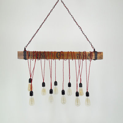 Lustre unique à 10 lumières Leyva