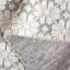Tapis ivoire / gris en laine tissé à la main Sharene-1604485994
