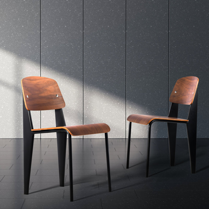 Tabouret court 18,9 po Haalah, Noyer