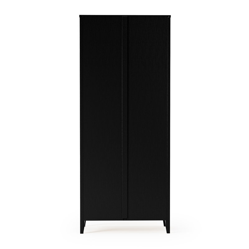 Bibliothèque Colton, (6 tablettes) H 72 po x l 30 po x P 13 po, Noir