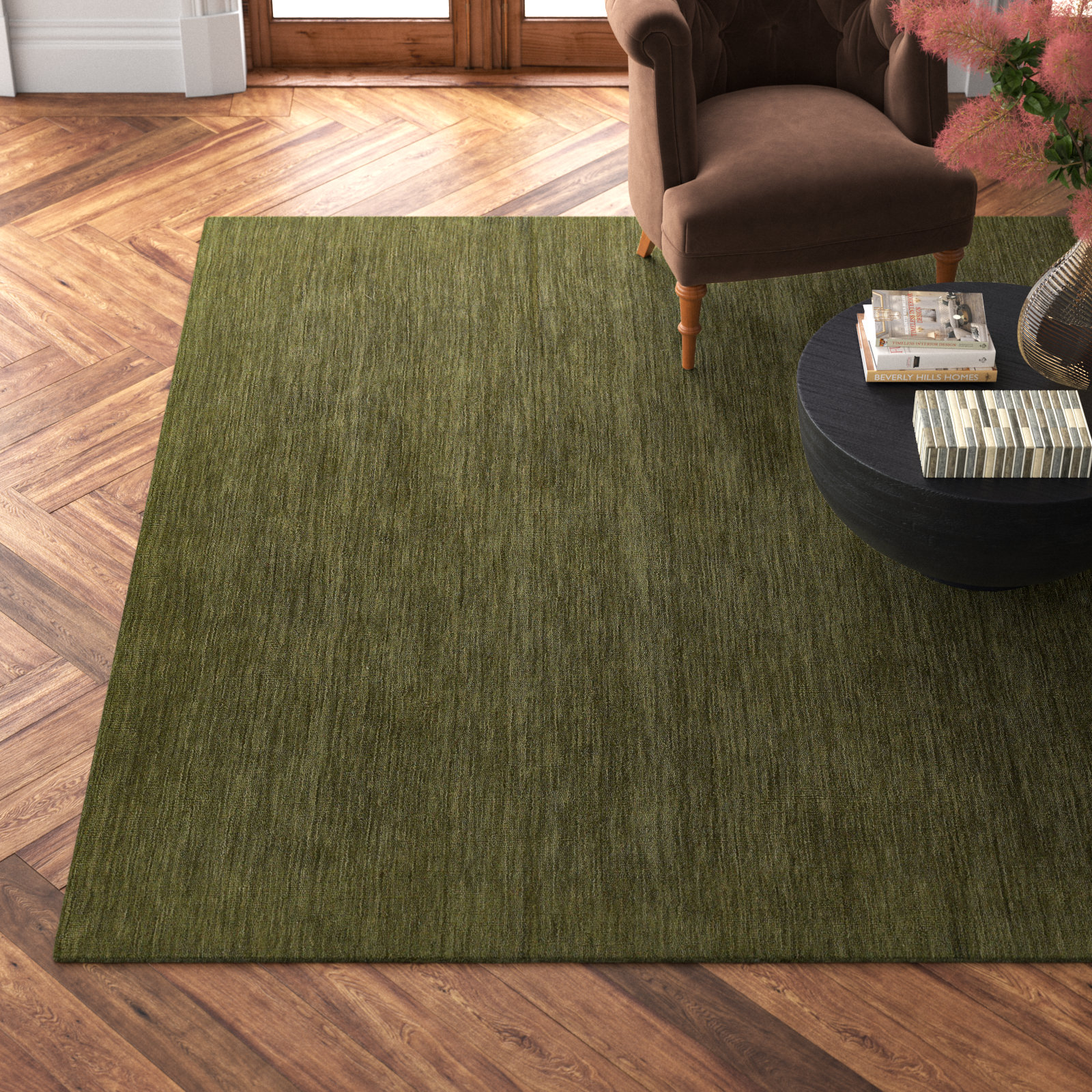 Althena Hand-Loomed Wool Rug, Rectangle 5' x 8'