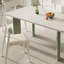 Table de salle à manger en pierre frittée de style crème-608581018-608581019