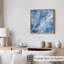 «Abstract Blue Geode», reproduction d'art moderne sans cadre-360788817