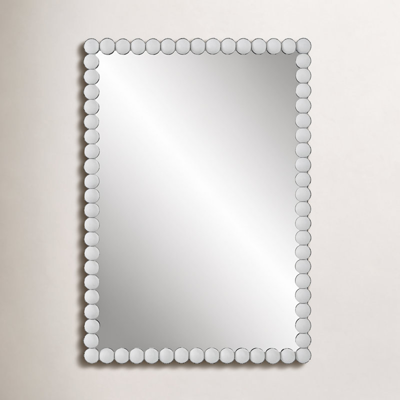Miroir de salle de bain Sanne, Blanc mat, H 30 po x l 20,5 po