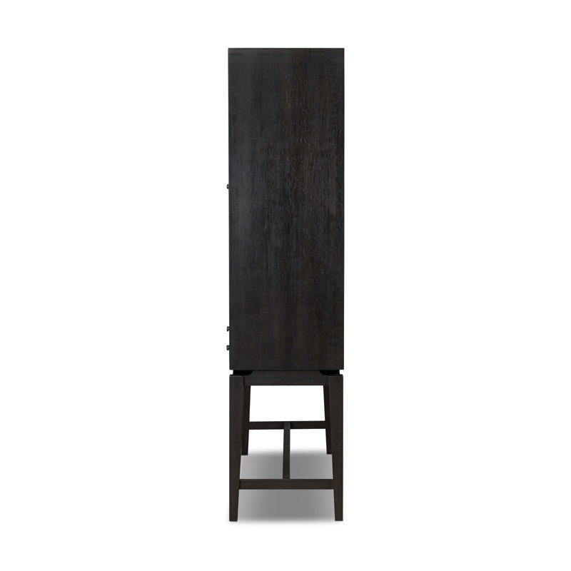 Bergstrom Display Cabinet, Smoked Black