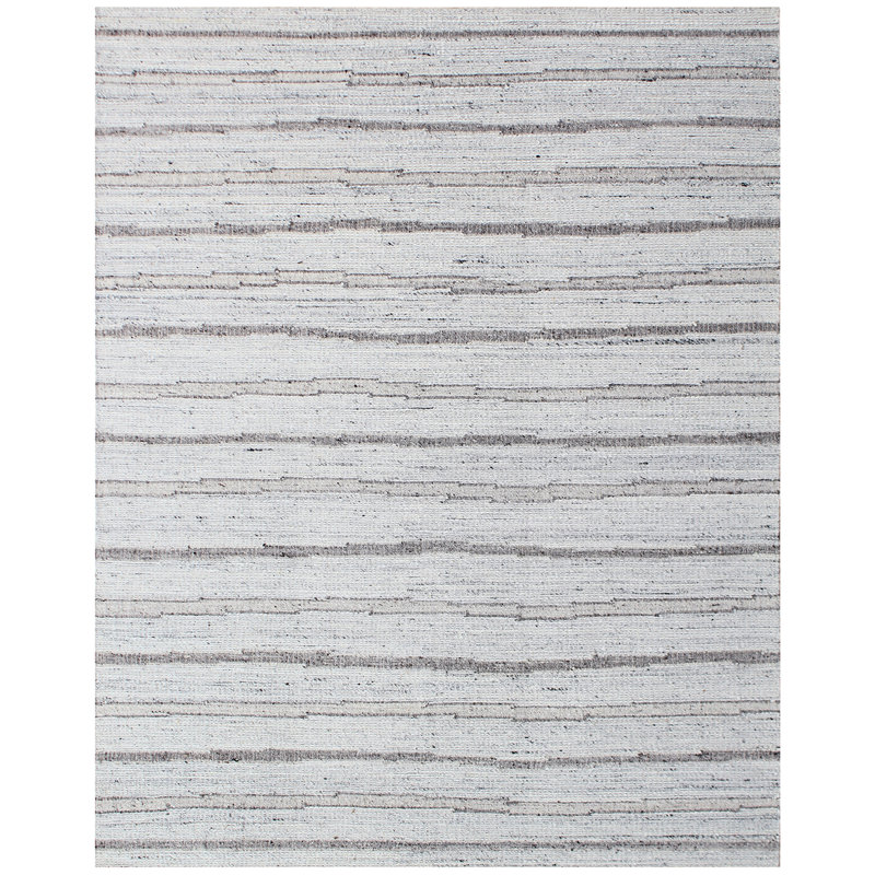 ANFL8698ASIGY Wool Area Rug in Silver, Rectangle 10' x 14'