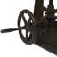 Teak Wood Drafting Style Desk with Tilting Top and Crank Height Adjustment