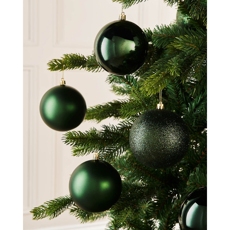 11cm Solid Colour Plastic / Acrylic Bauble, Sage Green