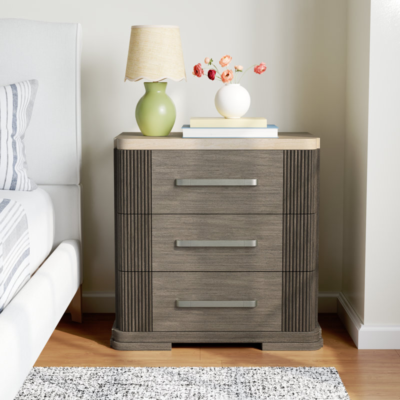 Montego 3 Drawer Nightstand