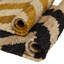 Rectangle Eulerian Sol Striped Hand Woven Flatweave Hemp Area Rug in Beige/Yellow-524027678