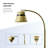 24'' Metal Desk Lamp, Table Light For Home Office/bedroom/college Dorm Room, Led Bulb Included, 1000lm, 3 Color Modes, 10 Dimmable Levels-1278576084