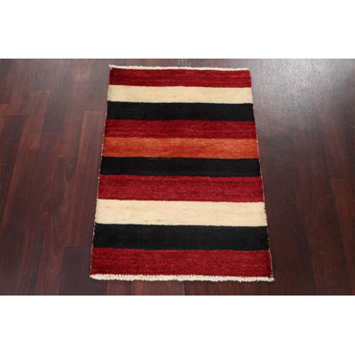 Artirio One-of-a-Kind 2'2" X 3'0" Wool Area Rug in Red