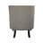 Modern Traditional Button Tufted Accent Chair - Taupe Textured Fabric Upholstery with Solid Wood Frame & Nailhead Trim - Living Room Furniture-762441154