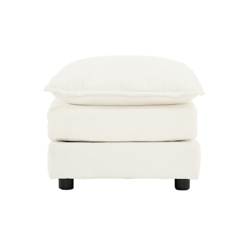 Canapé modulaire surdimensionné en chenille avec - Elegant Comfort White Comfortable Soft, Blanc