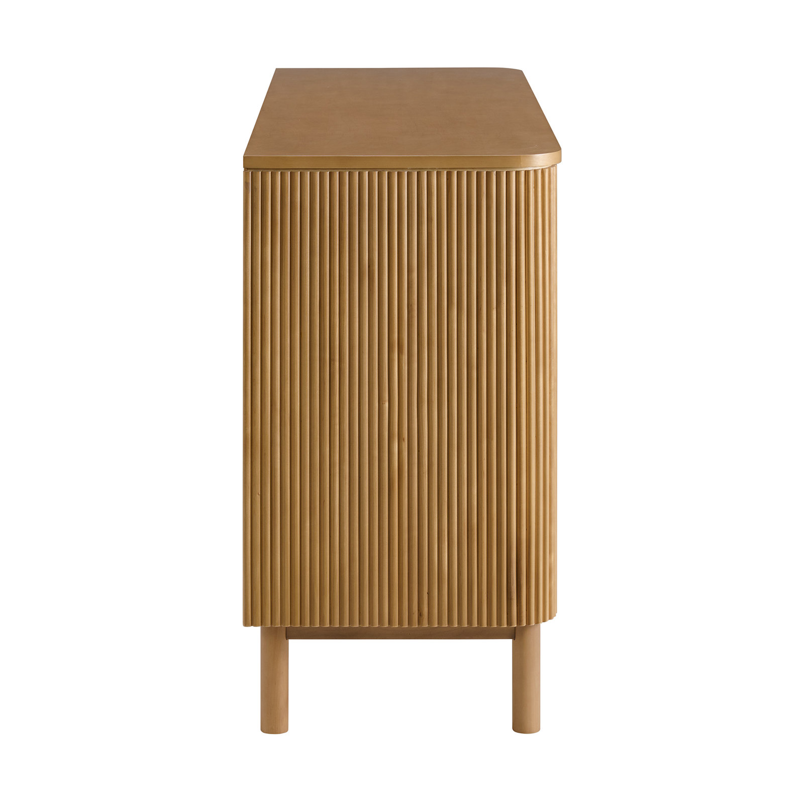 Nova 60" 6-Drawer Dresser with Reeded Front, Reeded Birch