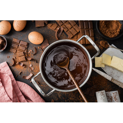 Cooking Chocolate Pastry - Wrapped Canvas Print