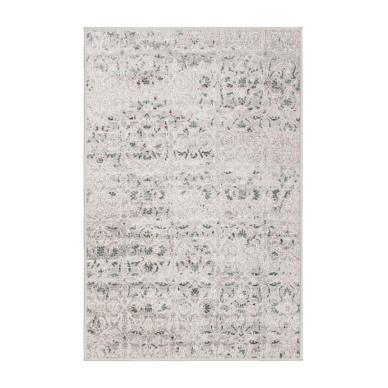 Tapis contemporain gris, Rectangle 2 pi x 3 pi