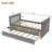 Twin Solid Wood Platform Bed With 3 Drawers And Trundle Bed-389740628