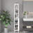 66.92" Tall Bathroom Cabinet With Adjustable Shelves - 1 Door Freestanding Slim For Home, Bathroom, Kitchen, White Storage Gym