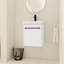 Meuble-lavabo 18 po avec lavabo en céramique. Porte à fermeture en douceur pour une expérience silencieuse. Petits espaces au look moderne. Contreplaqué pour lavabo et porte. Gain de place. Style de salle de bain. Matériau