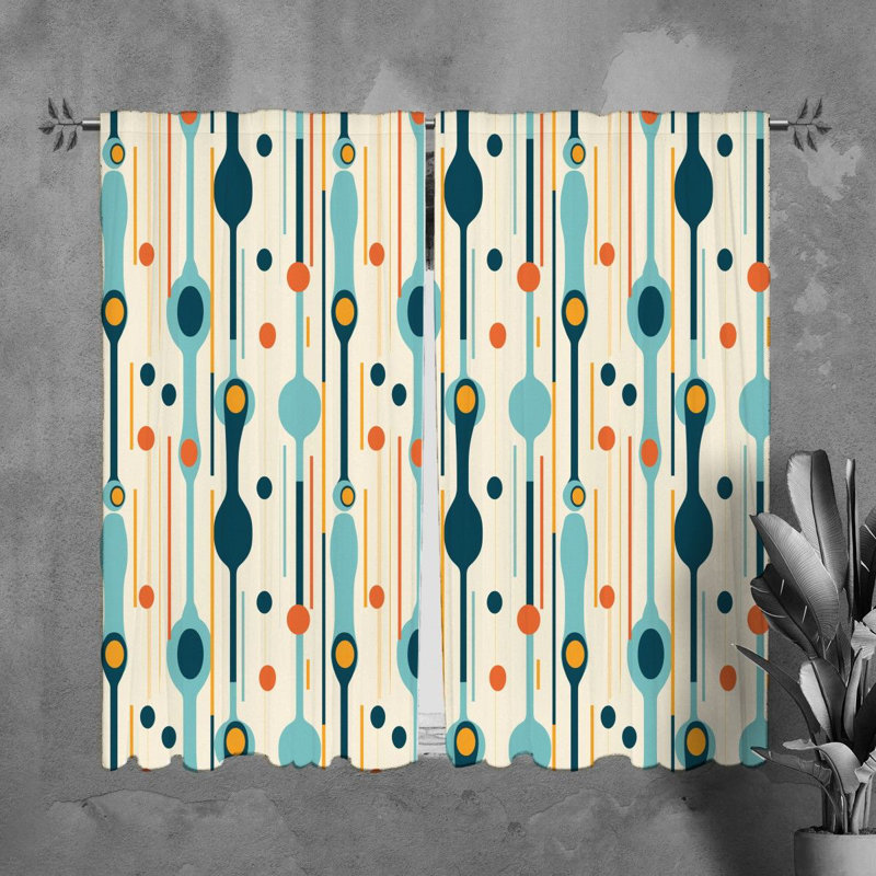 Trevelle Polyester Room Darkening Curtain Pair, L 20 po x L 82 po