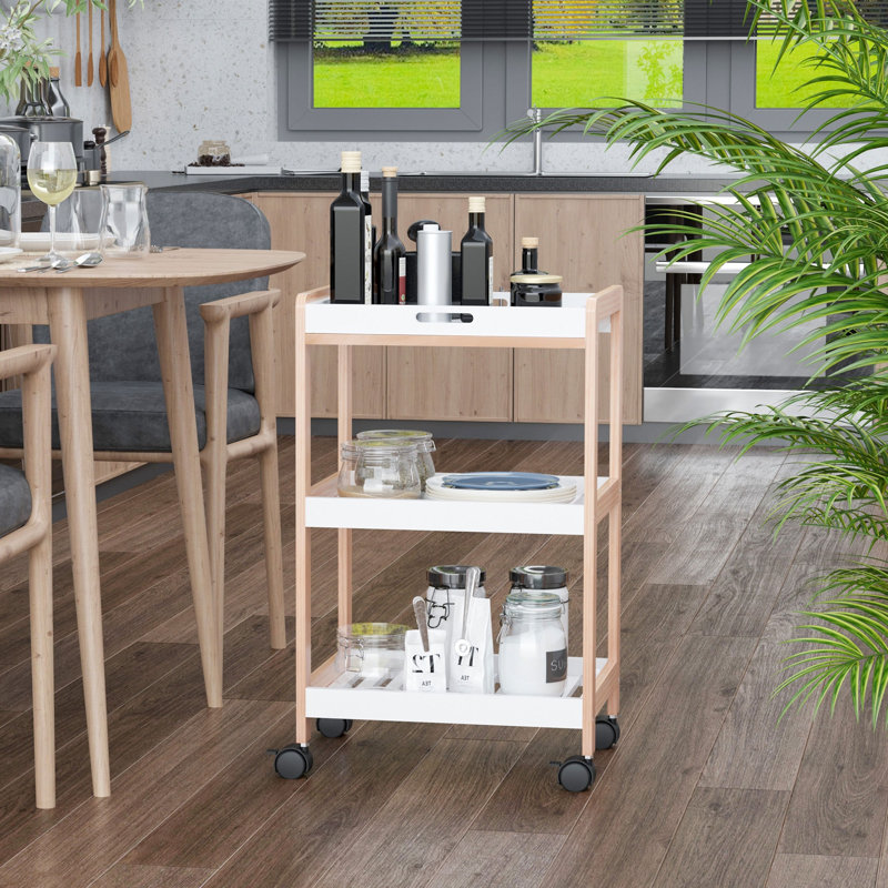 Wood Bar Cart