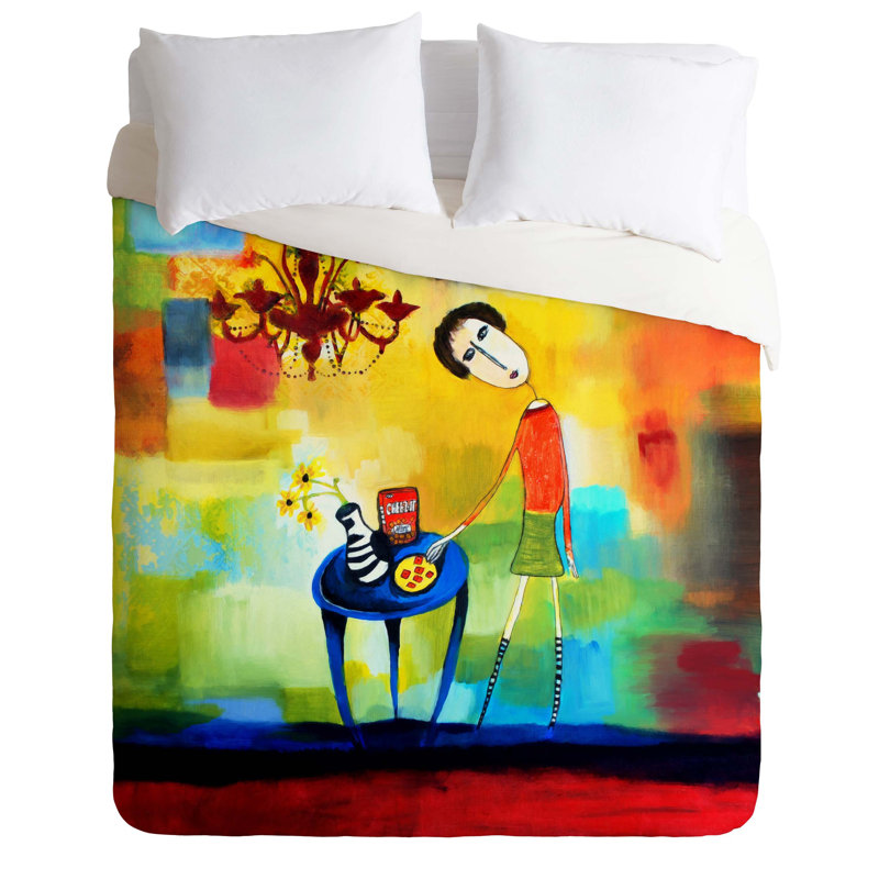 Robin Faye Gates Polyester Duvet Cover, Twin/Twin XL Duvet Cover + 1 Standard Sham