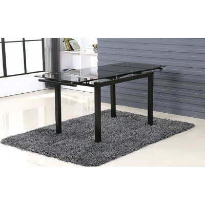 Mattias Extendable Glass Top Dining Table