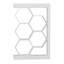 Bibliothèque moderne blanc, panneau de particules 100% mélaminé, 55,1 x 9,7 x 55,1 pouces | Conception géométrique élégante, fabrication robuste, idéale pour le bureau à domicile et le salon | Solution de rangement élégante pour livres et décorations-1117110301
