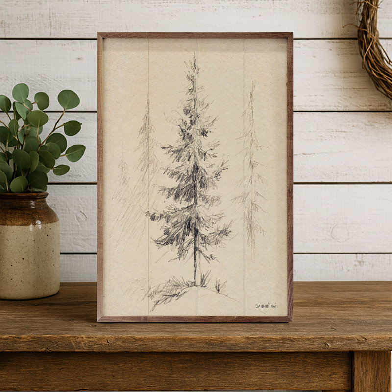 «Elegant Pine I» par Danhui Nai, H 36 po x l 24 po