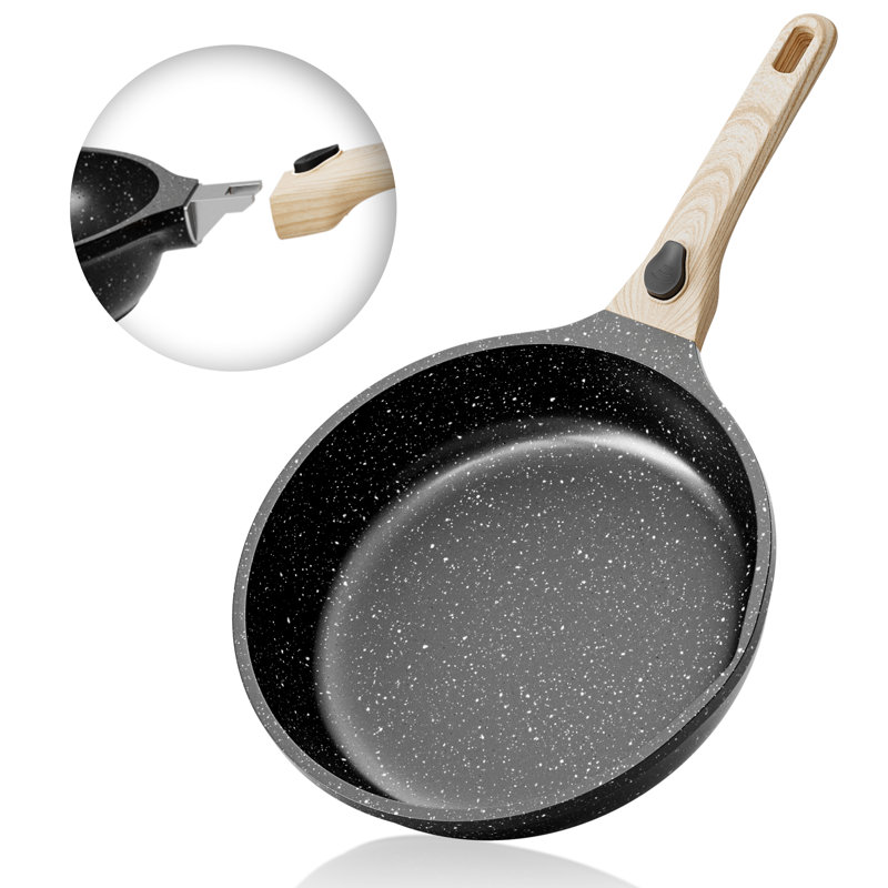 Poêle à frire antiadhésive 8 po Caannasweis, Gris, 8 po